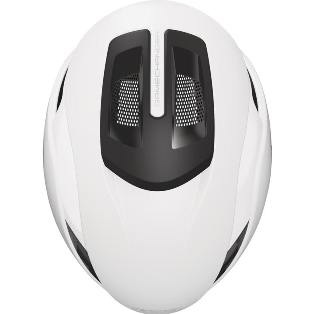 Abus Gamechanger 2.0 Aero Road Cycling Helmet (Polar White) - BUMSONTHESADDLE