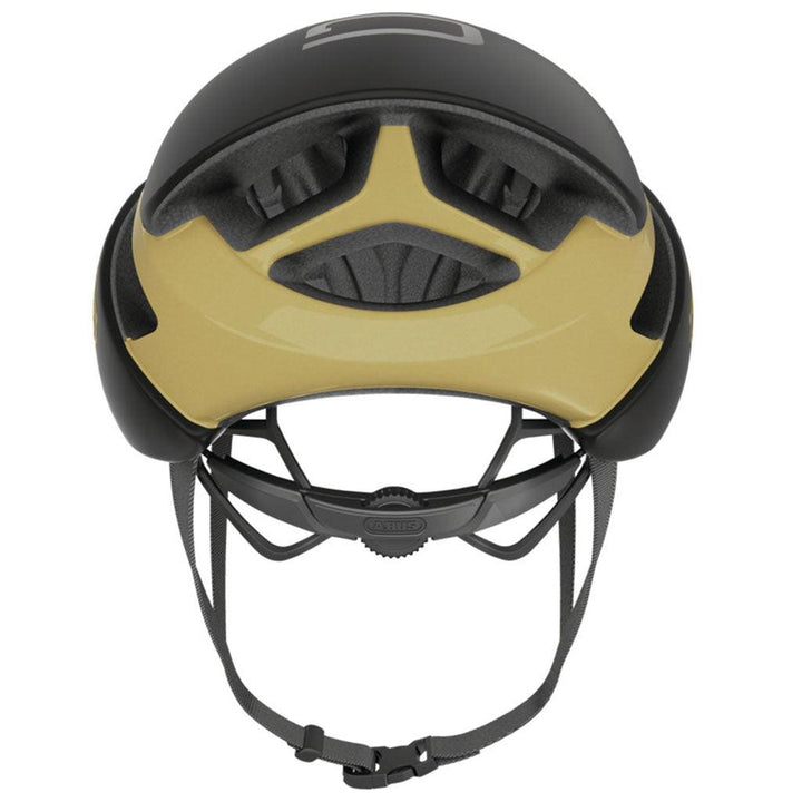 Abus Gamechanger Road Cycling Helmet (Black/Gold) - BUMSONTHESADDLE