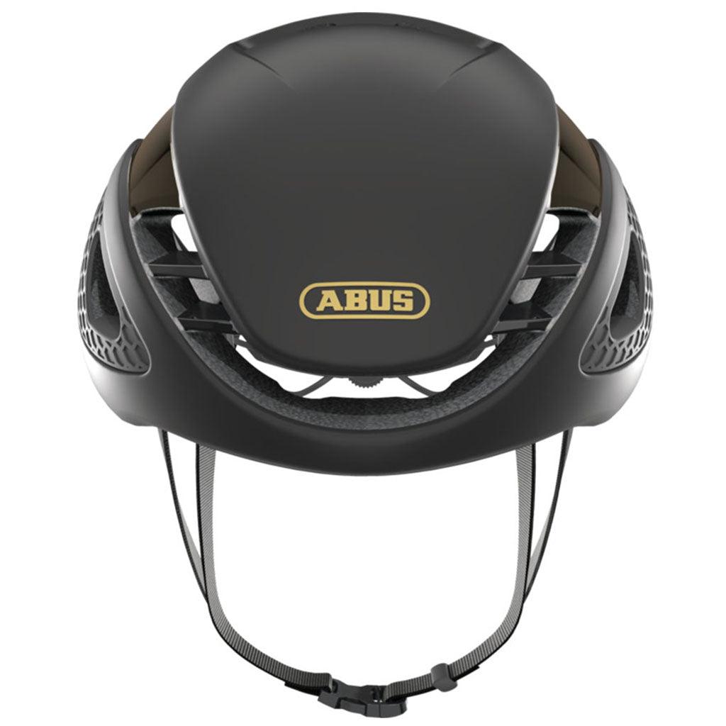 Abus Gamechanger Road Cycling Helmet (Black/Gold) - BUMSONTHESADDLE