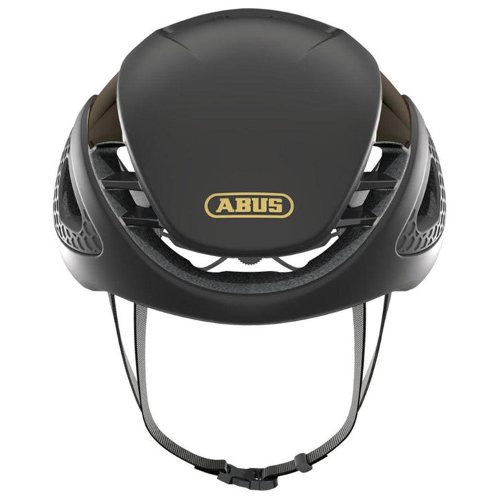 Abus Gamechanger Road Cycling Helmet (Black/Gold) - BUMSONTHESADDLE