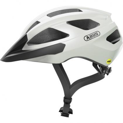 Abus Macator MIPS Road Cycling Helmet (Pearl White) - BUMSONTHESADDLE