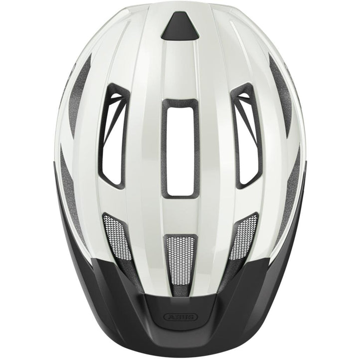Abus Macator MIPS Road Cycling Helmet (Pearl White) - BUMSONTHESADDLE