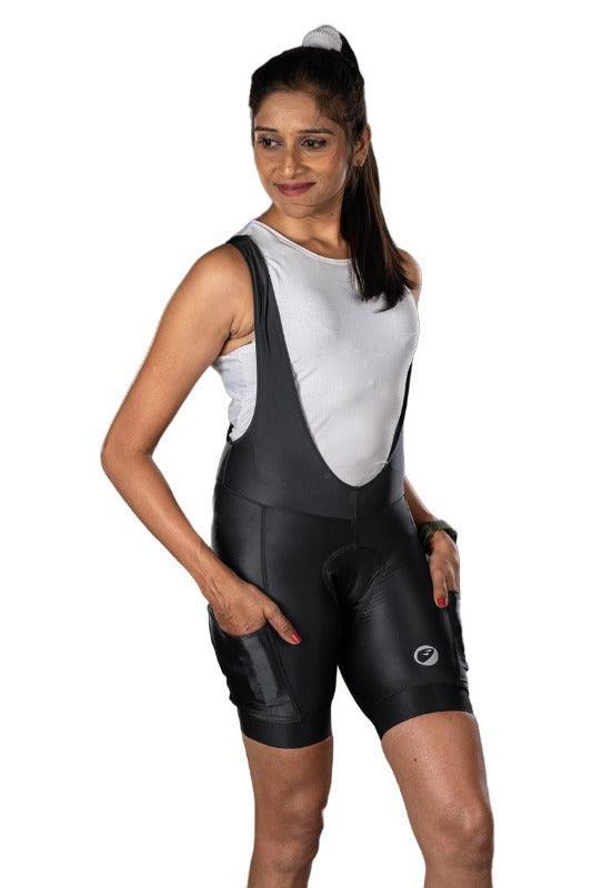 Apace Explore Women's Cycling Bibshorts (Black) - BUMSONTHESADDLE