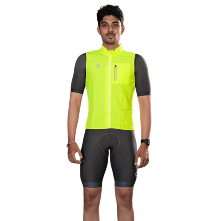 Apace Gilet Sleeveless Cycling Jacket (Neon) - BUMSONTHESADDLE