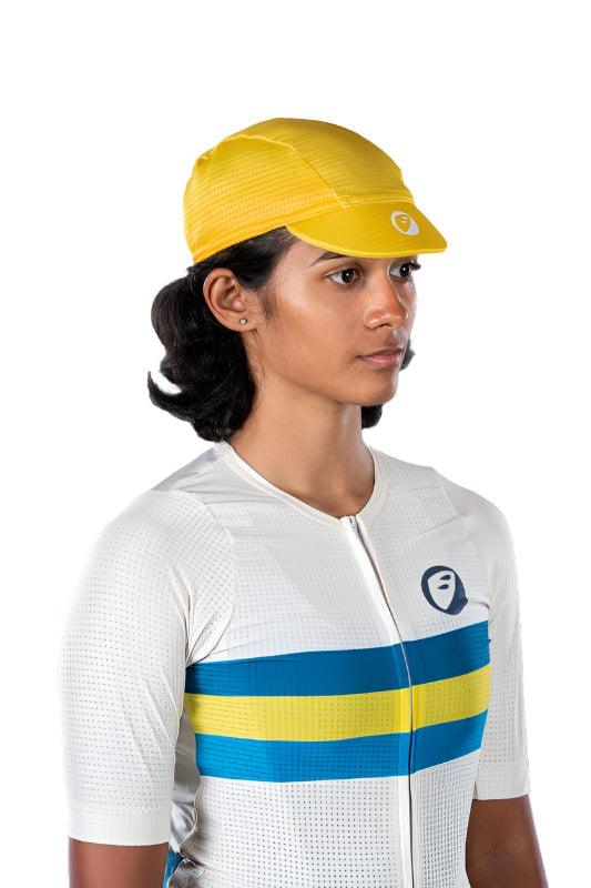 Apace Hustle Unisex Cycling Cap (Yellow) - BUMSONTHESADDLE