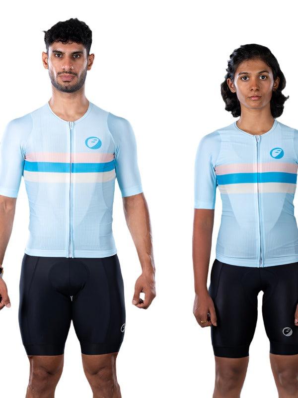 Apace Unisex Cycling Jersey (Ice) - BUMSONTHESADDLE