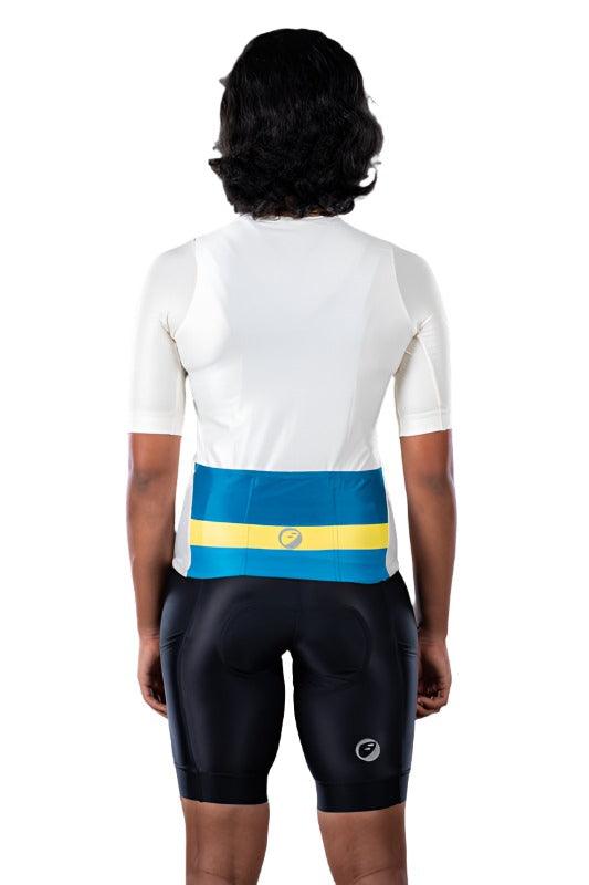 Apace Unisex Cycling Jersey (Ivory) - BUMSONTHESADDLE