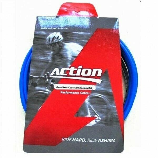 Ashima Gear Outer Casing Kit (Blue) - BUMSONTHESADDLE