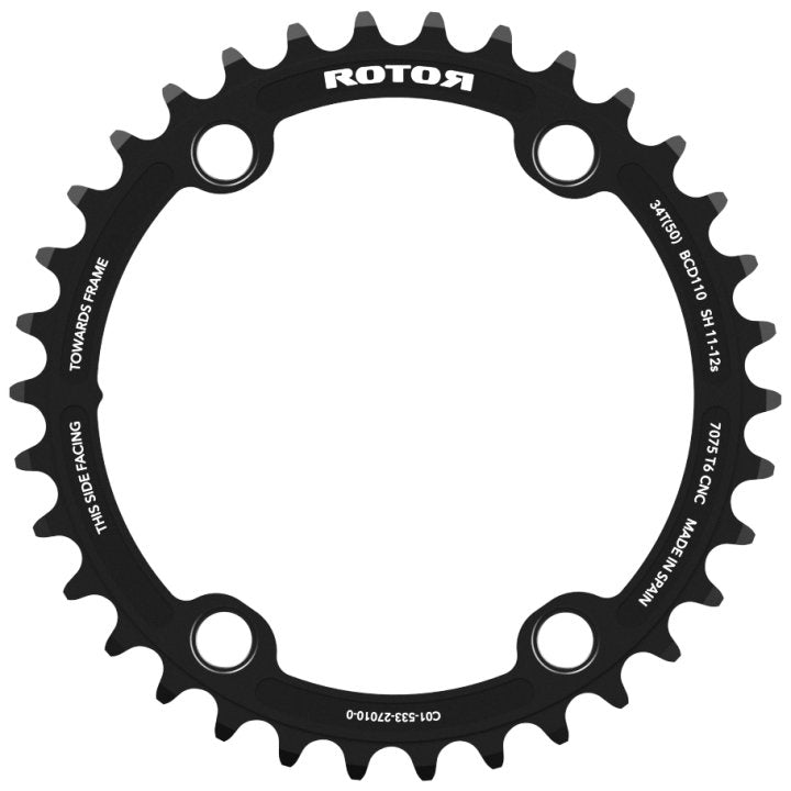 Rotor Shimano Dura Ace FC-R9200 Noq 12 Speed Chainring (Black)