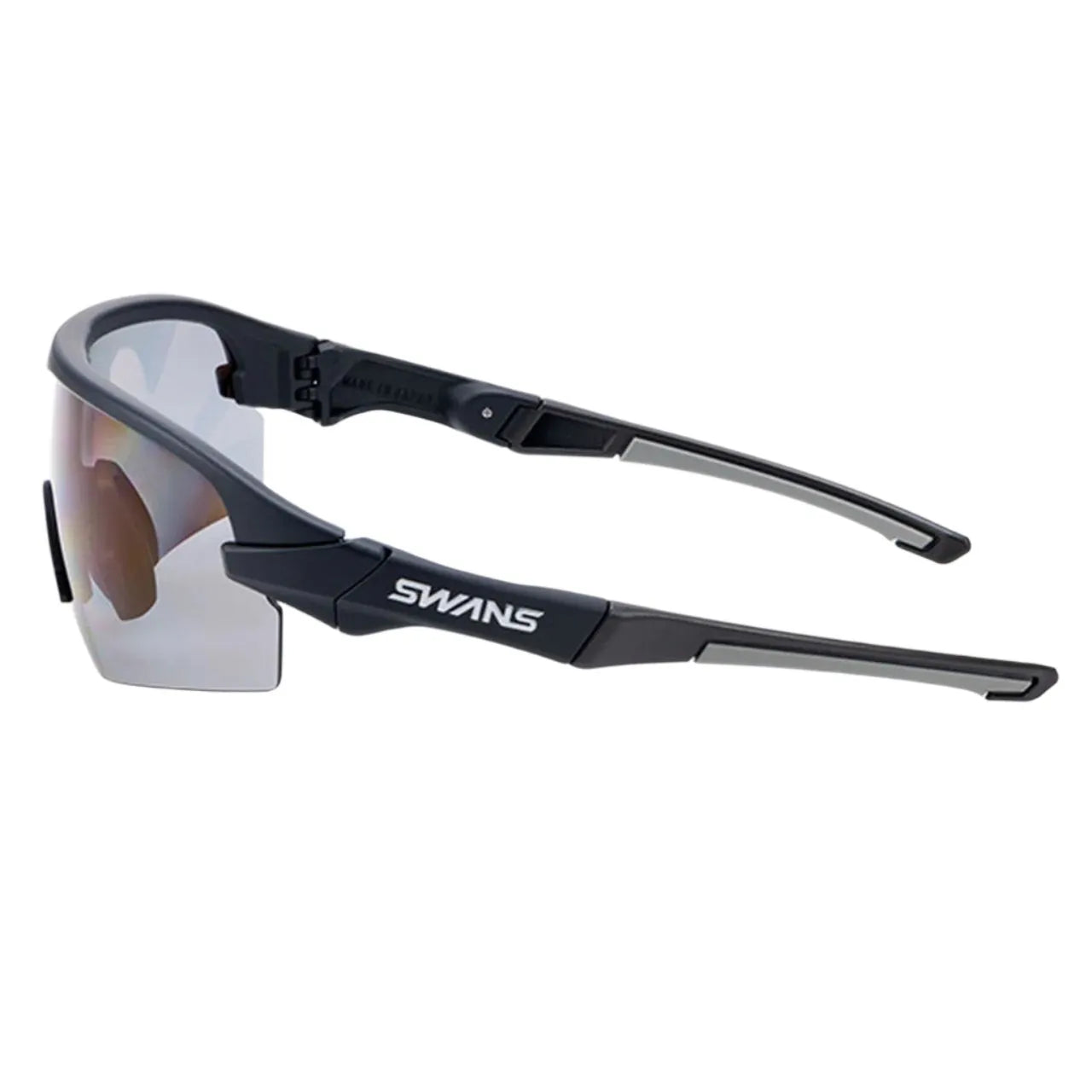 Swans STX DA-0151 Sport Sunglasses (Polarized Smoke/Matt Black