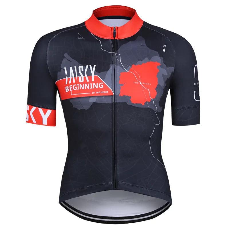 Baisky TRMSJ990 Mens Cycling Jersey (Map) - BUMSONTHESADDLE