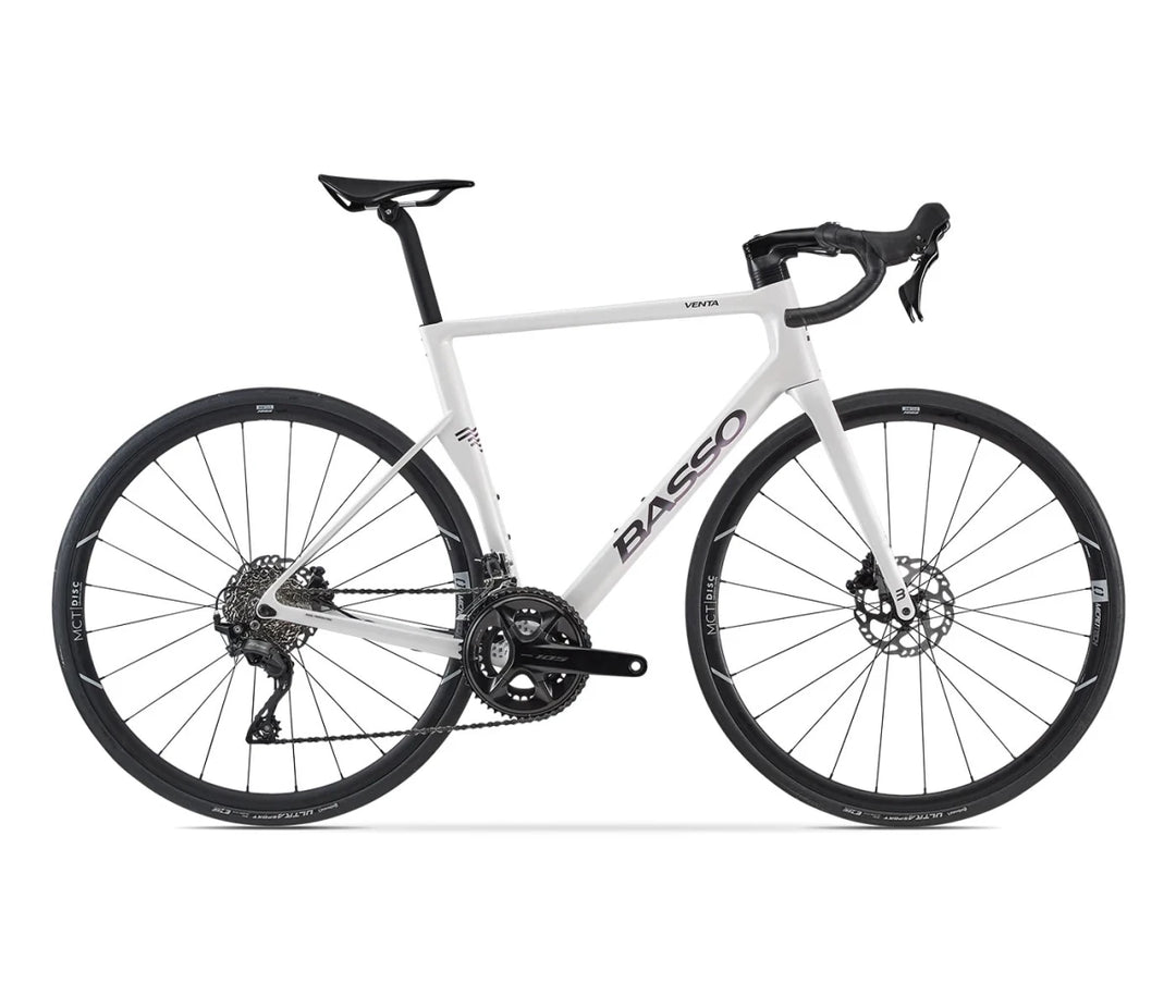 Basso Venta R 105 carbon road bike, Pearl White