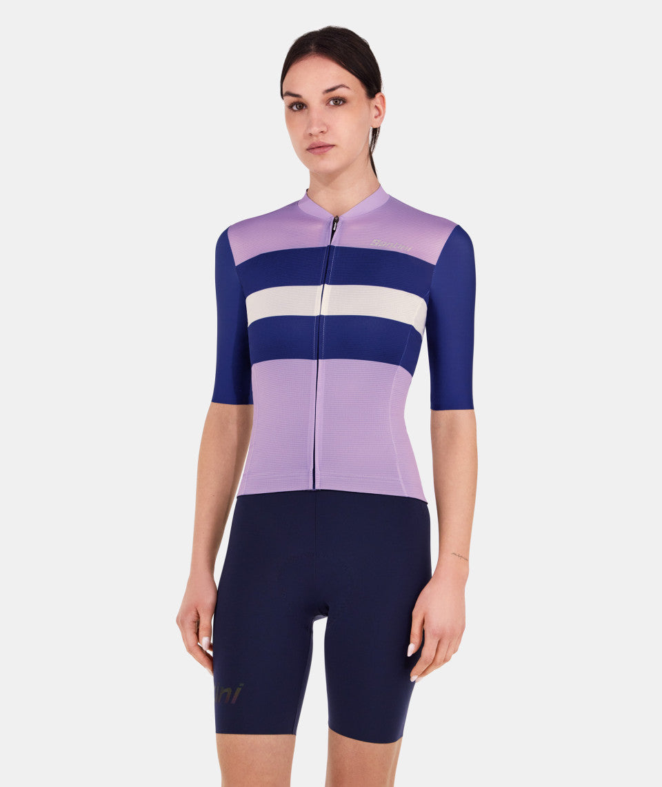 Santini Bengal Unisex Cycling Jersey (Navy Blue)