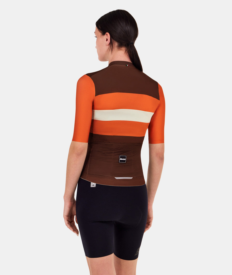 Santini Bengal Unisex Cycling Jersey (Rust)