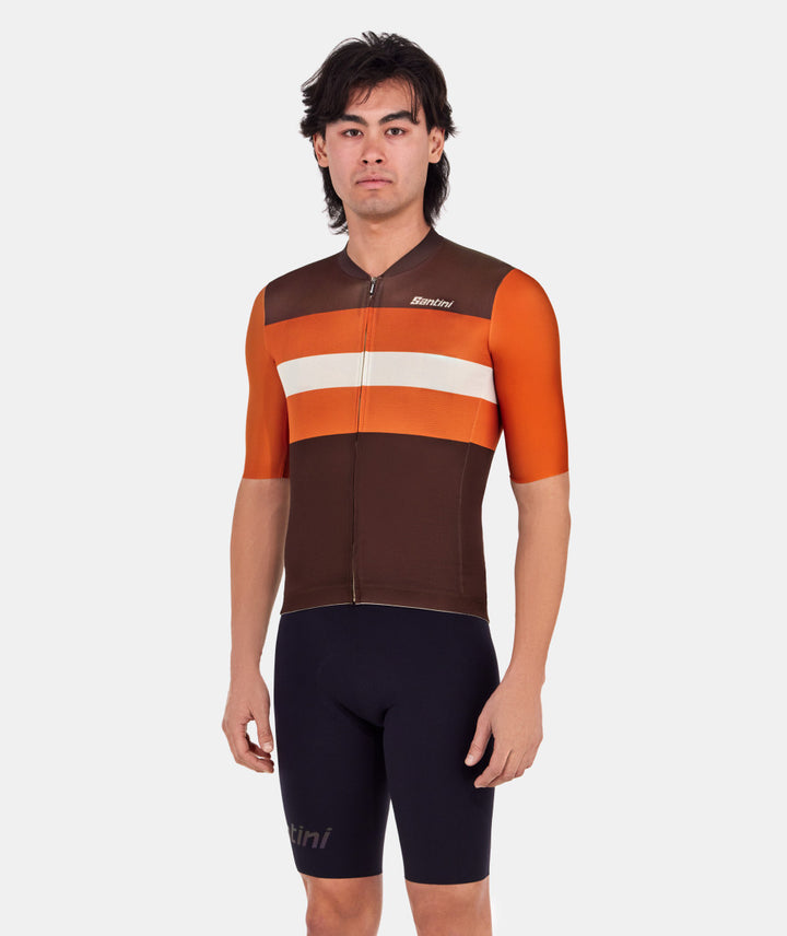 Santini Bengal Unisex Cycling Jersey (Rust)
