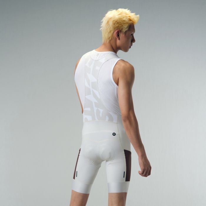 Monton Motion Utility Men's Cycling Bib Shorts (Almond White)