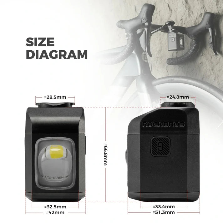 Rockbros M8 1600 Front Light (Black)