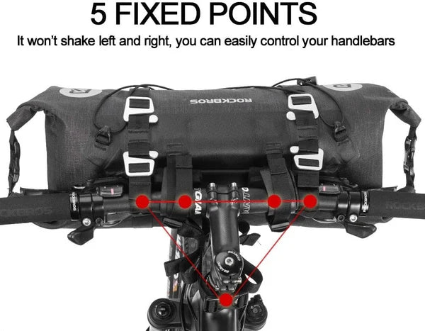 Rockbros Bikepacking Handlebar Bag (Black)