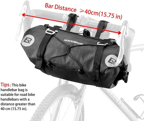 Rockbros Bikepacking Handlebar Bag (Black)