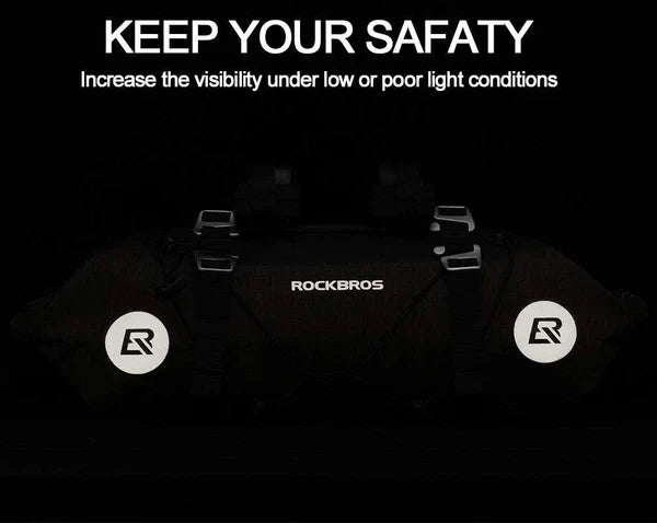 Rockbros Bikepacking Handlebar Bag (Black)
