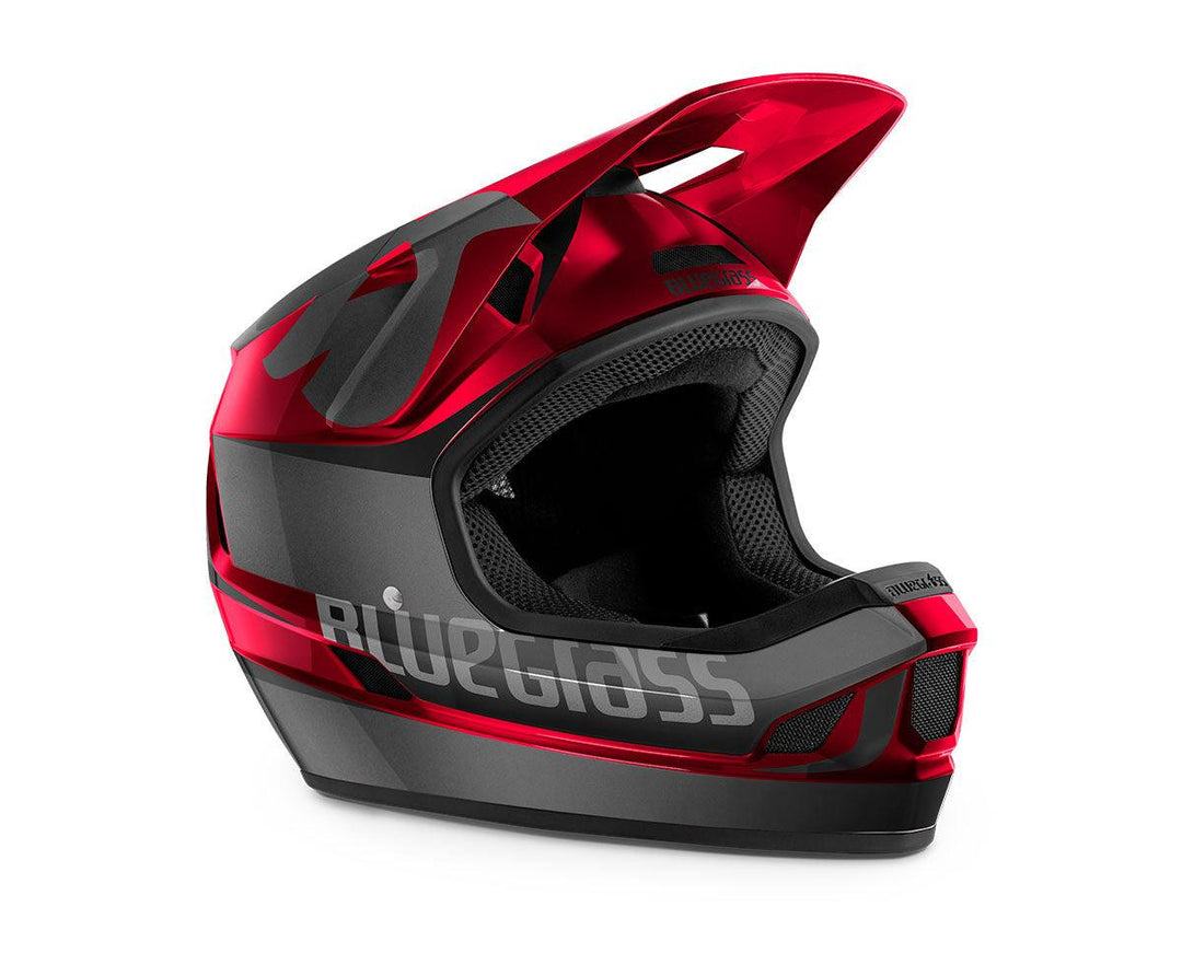 Bluegrass Legit MTB Cycling Helmet (Black Red Metallic) - BUMSONTHESADDLE