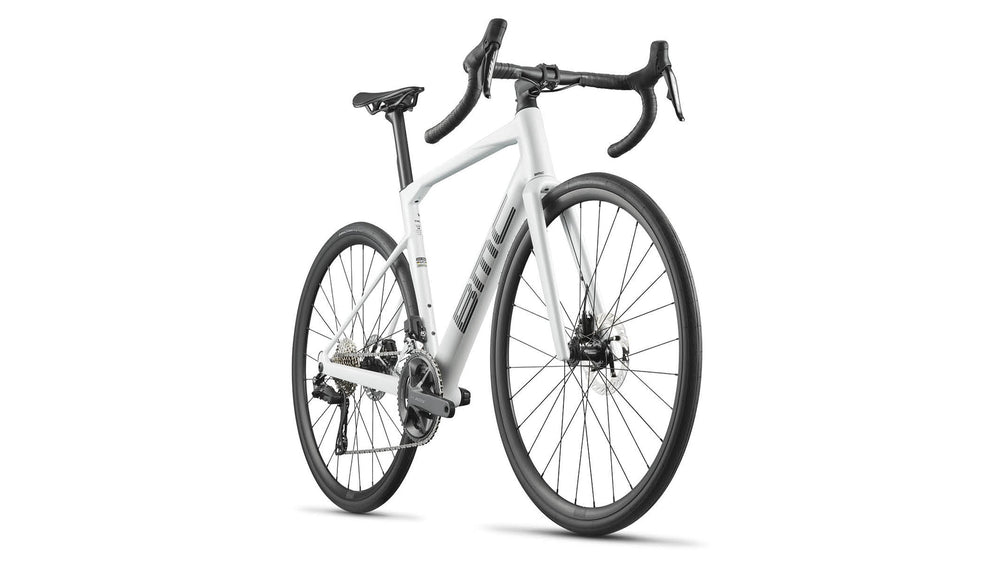 BMC Roadmachine 2 Gen 3 Metallic White endurance bike, drive-side profile