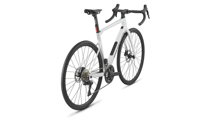 BMC Roadmachine 2 Gen 3 Metallic White endurance bike, downtube storage and cockpit detail