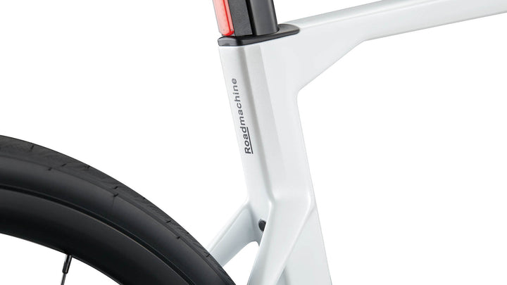 BMC Roadmachine 2 Gen 3 Metallic White endurance bike, full non-drive-side profile