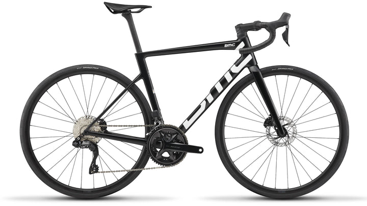 BMC Teammachine SLR TWO Gen 5 Black road bike, front-right studio shot