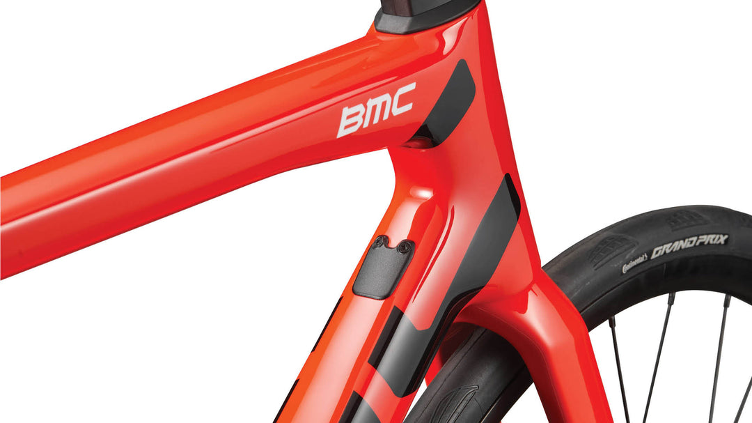 BMC Teammachine SLR TWO Gen 5 Red road bike, rear triangle and seatpost detail