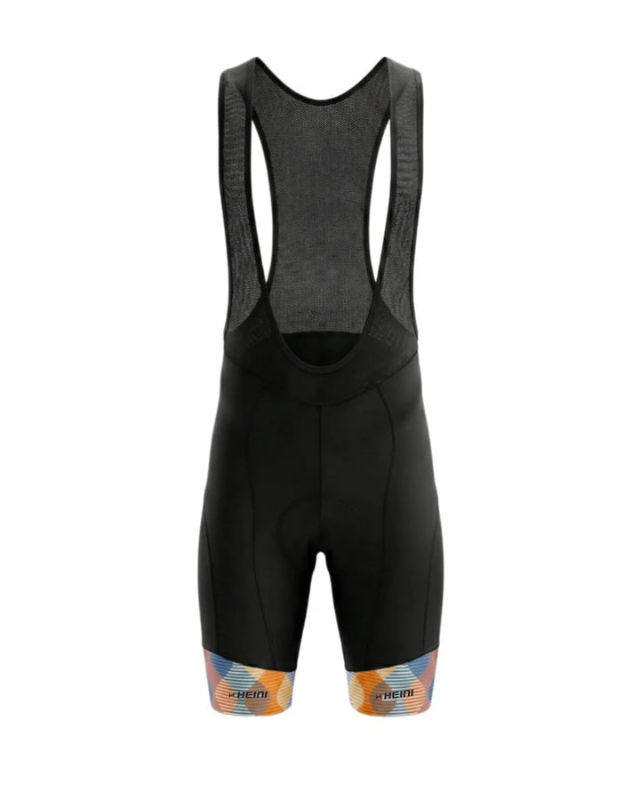 Heini Bozen 592 Men's Cycling Bib Shorts (Black/Print)