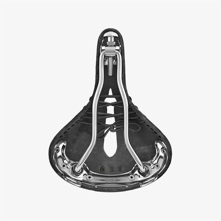 Brooks B17 Carved Short Saddle (Black) - BUMSONTHESADDLE