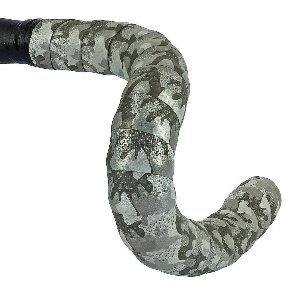 BTP HP Reflective Bar Tape (Camo CRS Grey) - BUMSONTHESADDLE