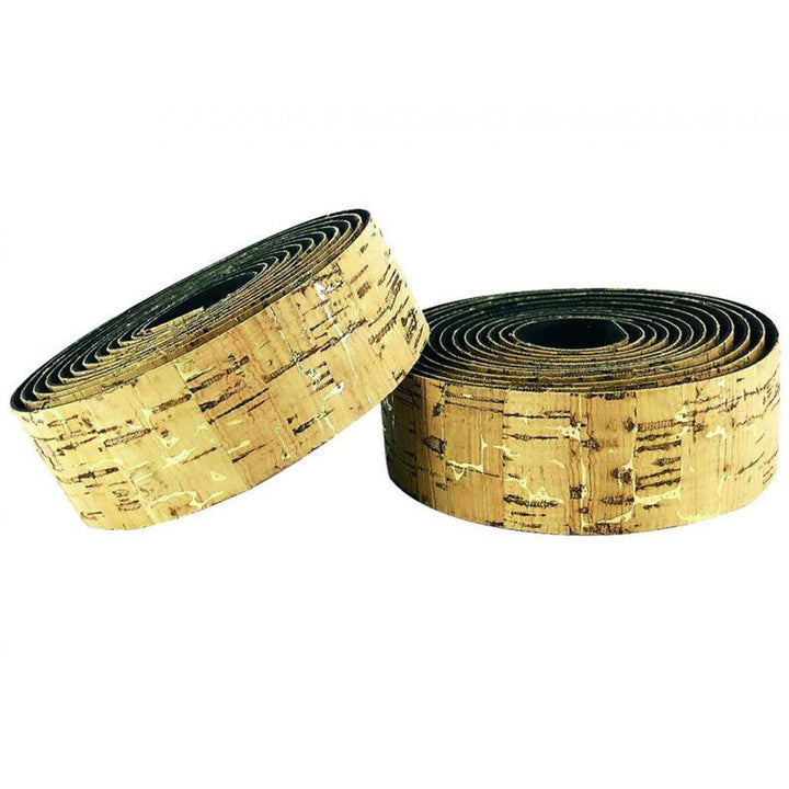 BTP Natural Cork Bartape (Gold Foil) - BUMSONTHESADDLE