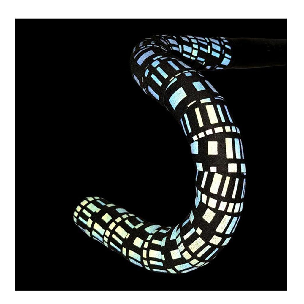 BTP Reflective Bartape (Black/Square) - BUMSONTHESADDLE