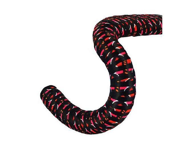 BTP Woven Bartape (Cyber Red/Black) - BUMSONTHESADDLE