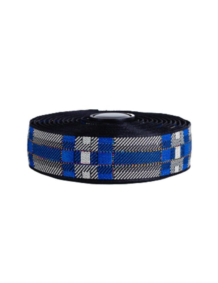 BTP Woven Bartape (Tartan Blue) - BUMSONTHESADDLE