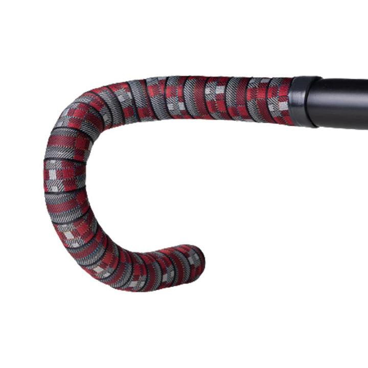 BTP Woven Bartape (Tartan Red) - BUMSONTHESADDLE