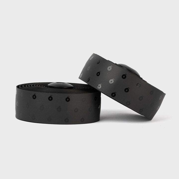 Burgh Wattbombs Stealth Bar Tape (Black/Gloss) - BUMSONTHESADDLE