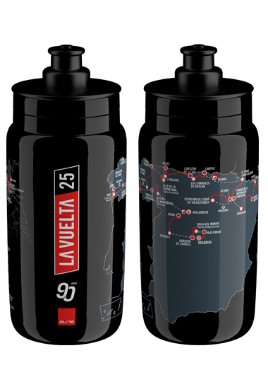 Elite Fly Vuelta 25 Bottle (Black Map)