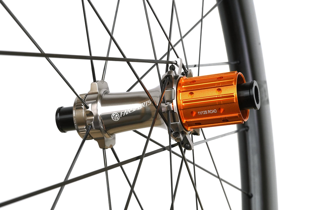 Farsports Y26 C6 Road Disc Brake Wheelset, black carbon