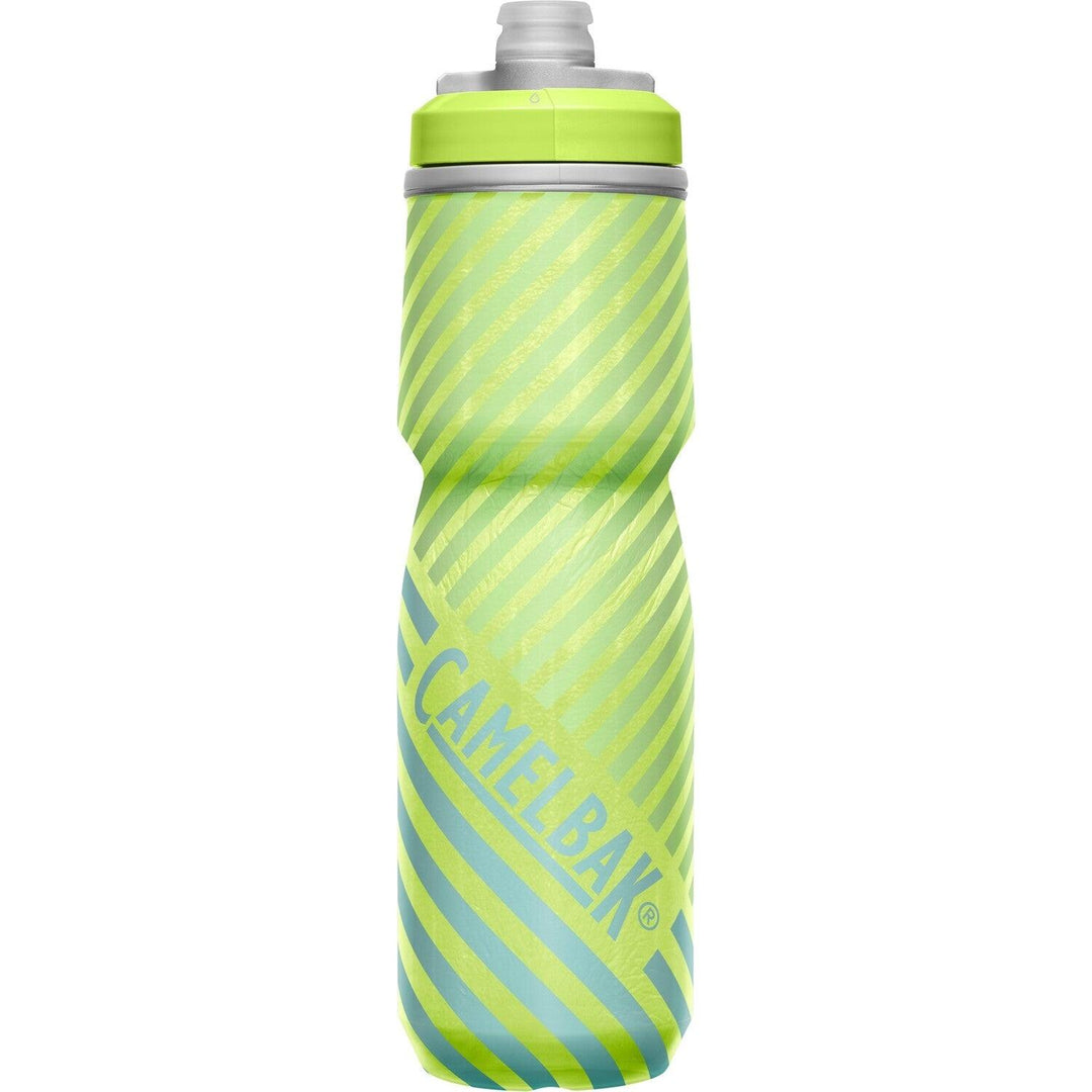 Camelbak Podium Chill Bottle (Lime/Blue Stripe) - BUMSONTHESADDLE