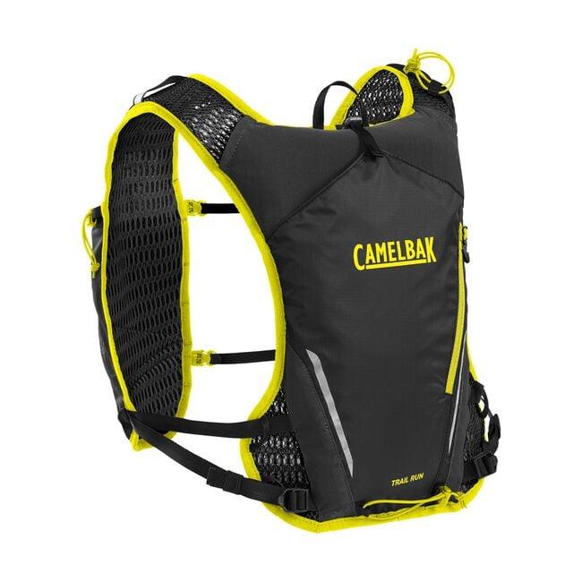 Camelbak Trail Run Hydration Vest (Black/Safety Yellow) - BUMSONTHESADDLE