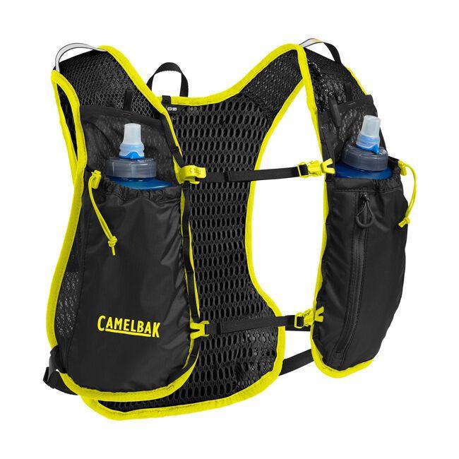 Camelbak Trail Run Hydration Vest (Black/Safety Yellow) - BUMSONTHESADDLE
