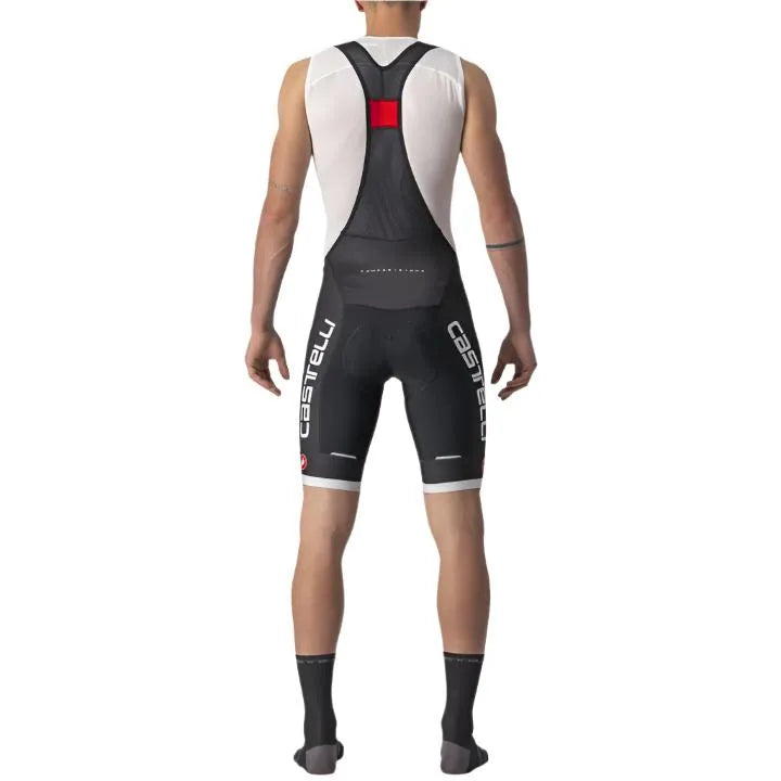 Castelli Competizione Kit Men's Cycling Bibshort (Black/Silver Castelli Competizione Kit Men's Cycling Bibshort (Black/Silver