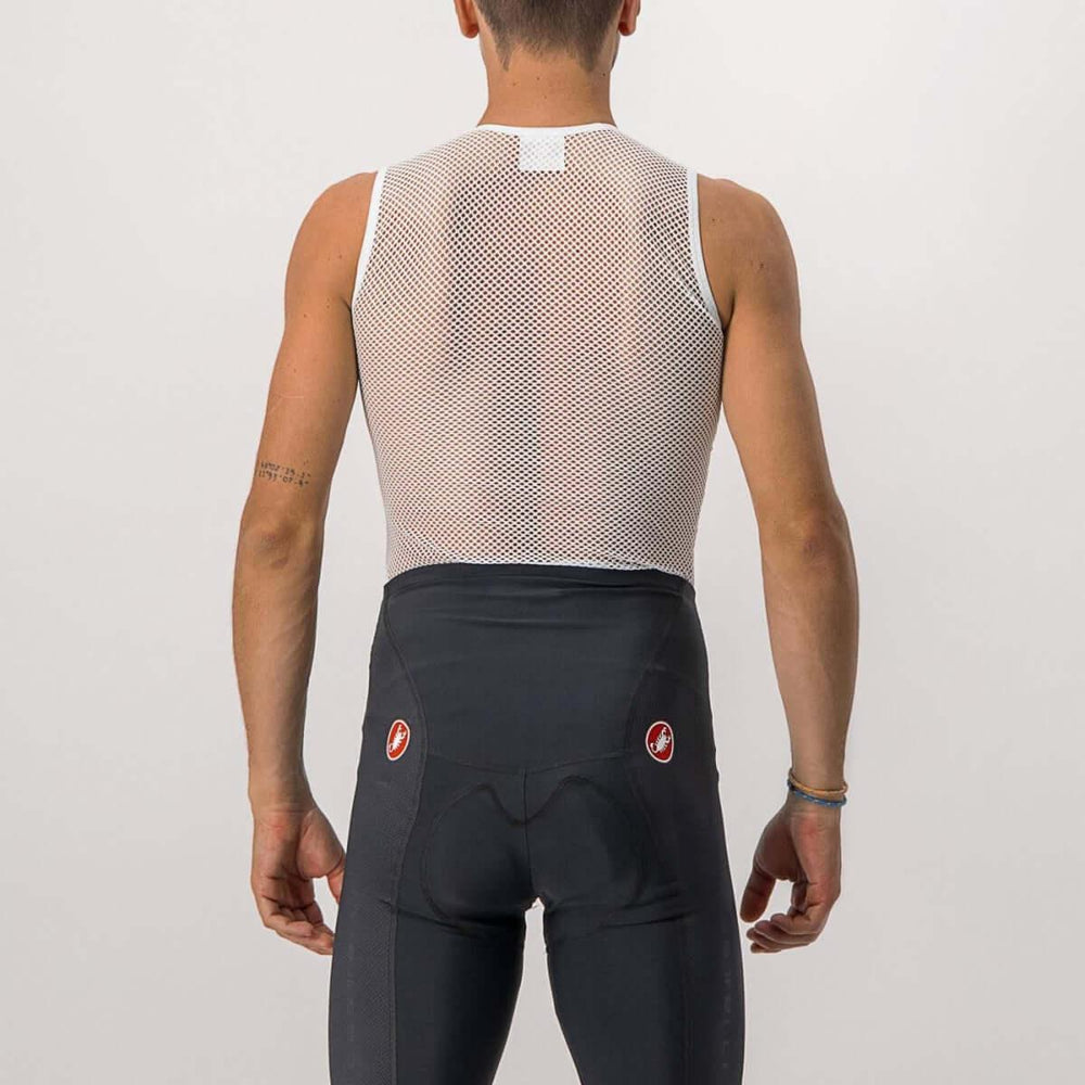Castelli Core Mesh 3 Mens Cycling Baselayer (White) - BUMSONTHESADDLE