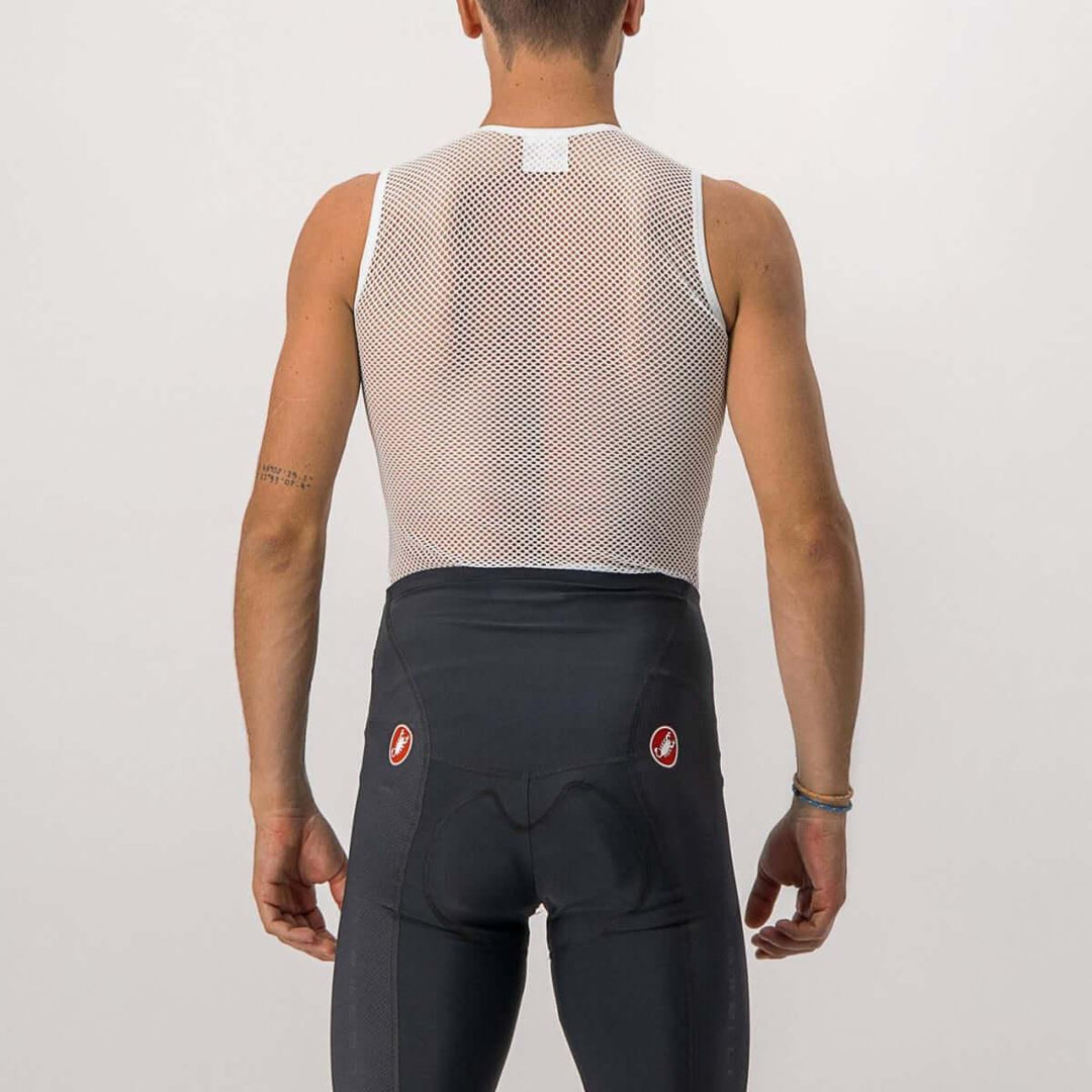 Castelli Core Mesh 3 Mens Cycling Baselayer (White) - BUMSONTHESADDLE