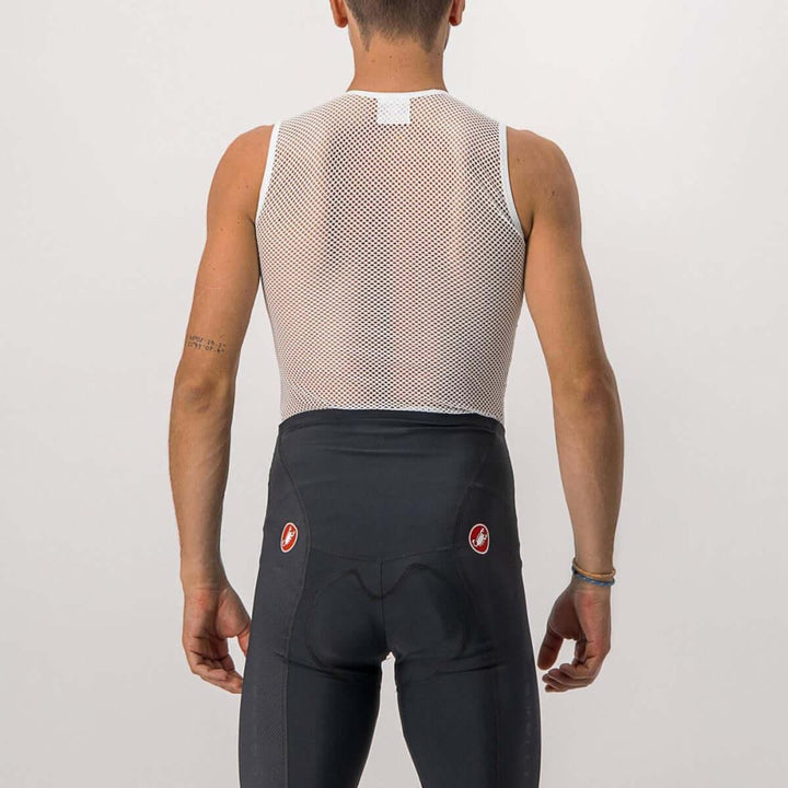 Castelli Core Mesh 3 Mens Cycling Baselayer (White) - BUMSONTHESADDLE