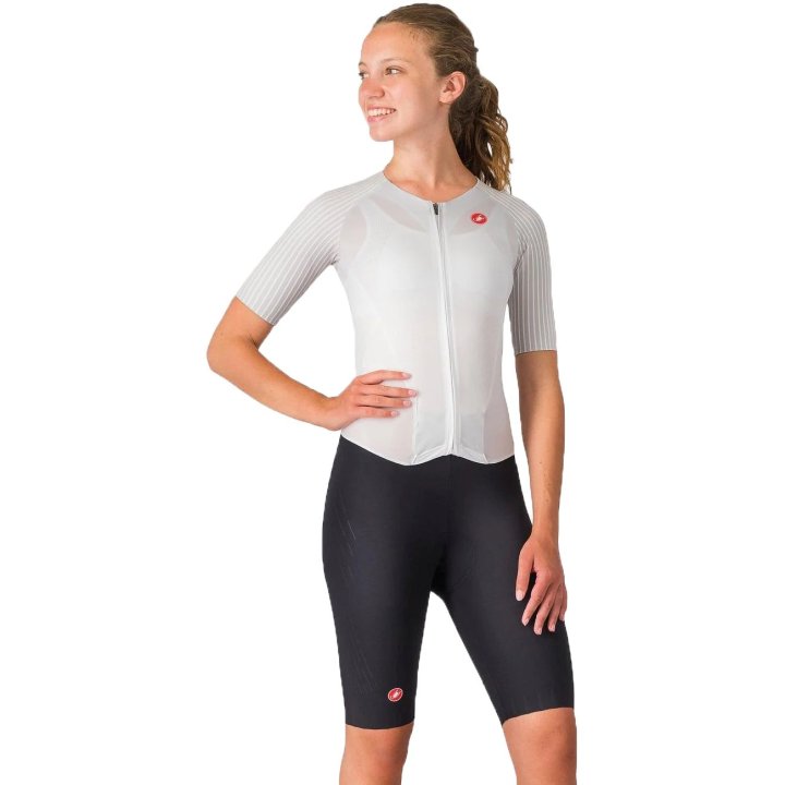 Castelli Free Sanremo 3 Women's Cycling Suit (White/Black)