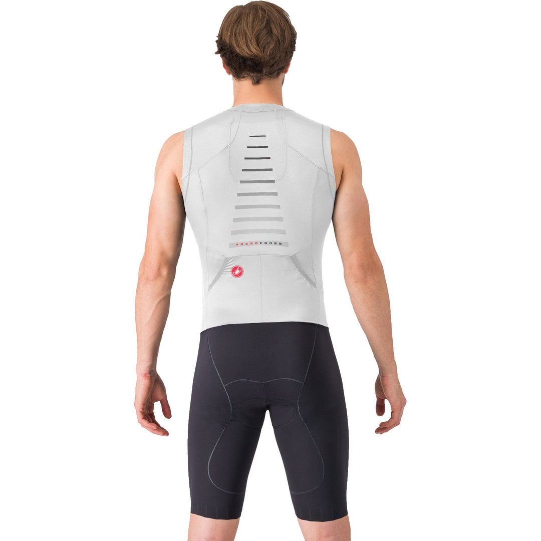 Castelli Free Sanremo 3 Sleeveless Men's Cycling Suit (White/Black)